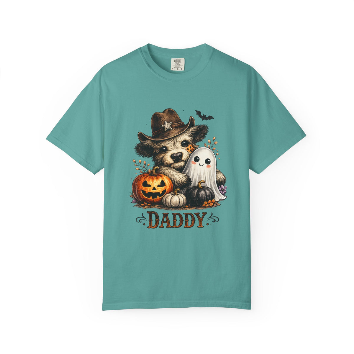 Custom Halloween Daddy Unisex Garment-Dyed T-shirt