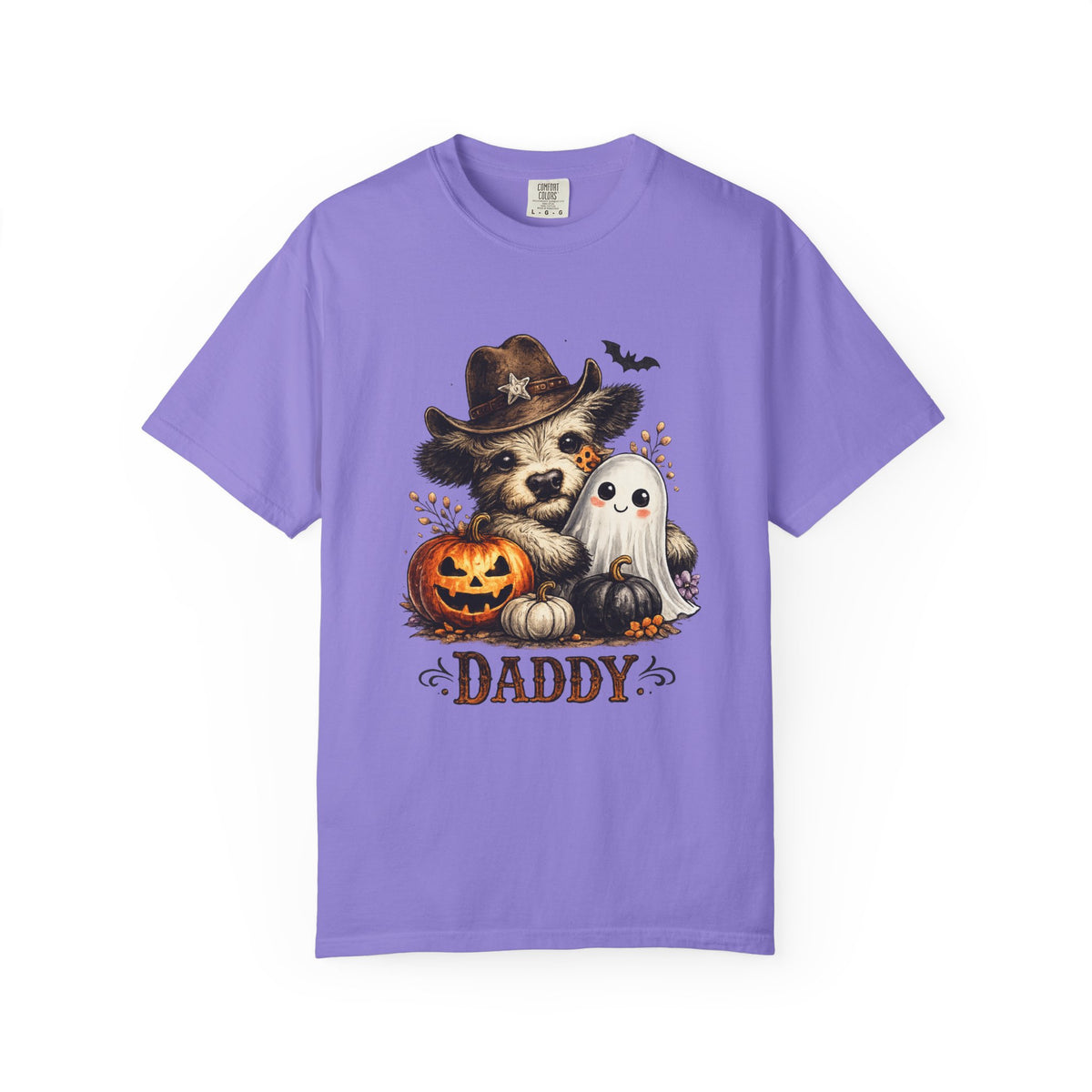 Custom Halloween Daddy Unisex Garment-Dyed T-shirt