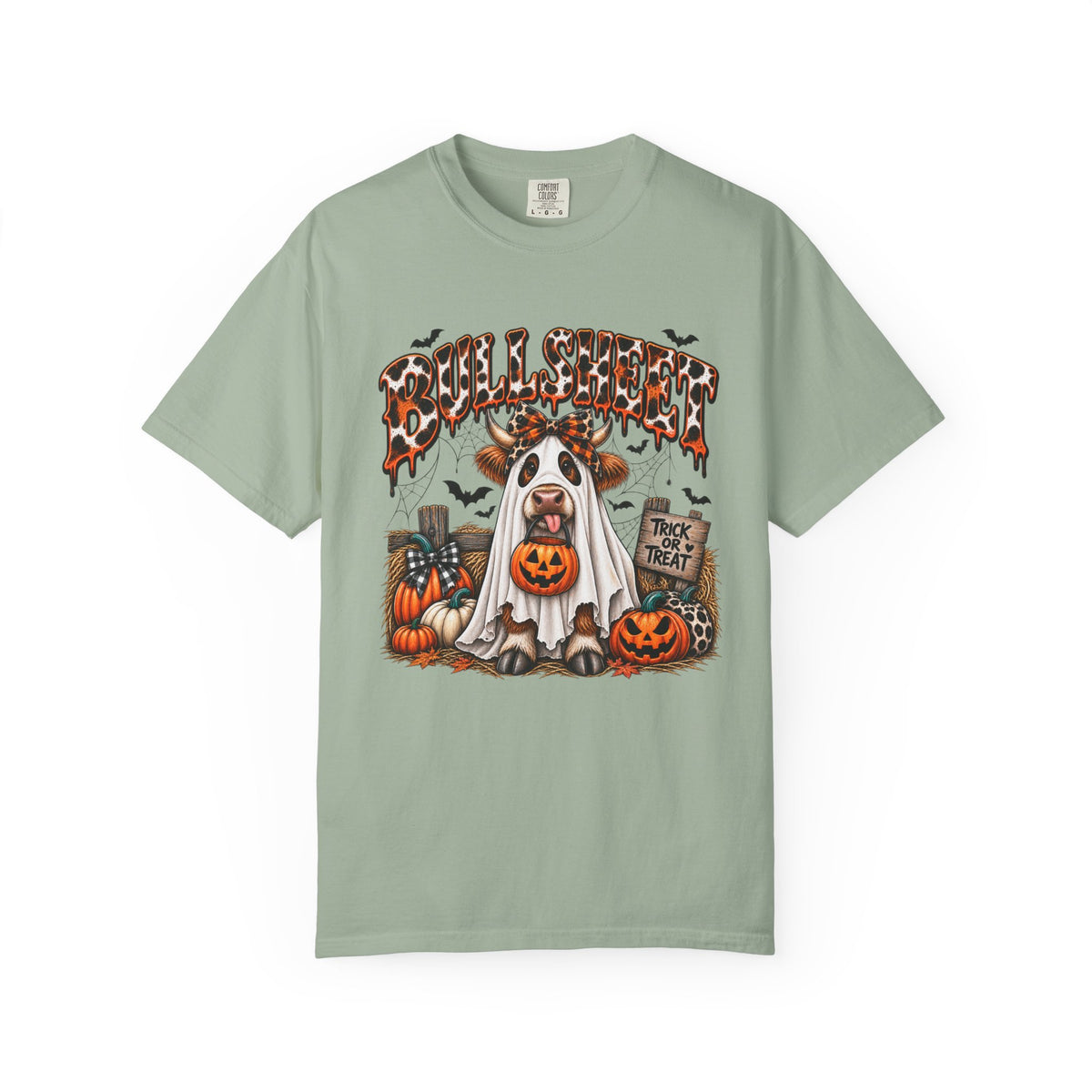 Halloween Bullsheet Unisex Garment-Dyed T-shirt