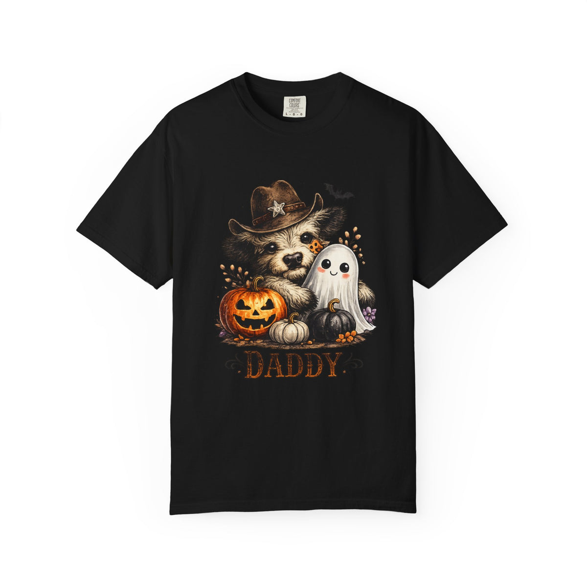 Custom Halloween Daddy Unisex Garment-Dyed T-shirt