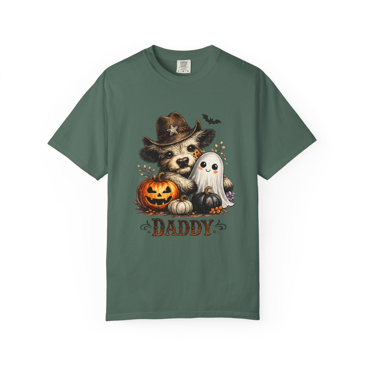 Custom Halloween Daddy Unisex Garment-Dyed T-shirt