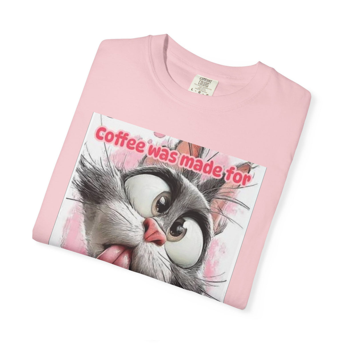 Funny Cat Coffee T-Shirt – "Coffee was made for Mondays!!! It helps it suck less!"
