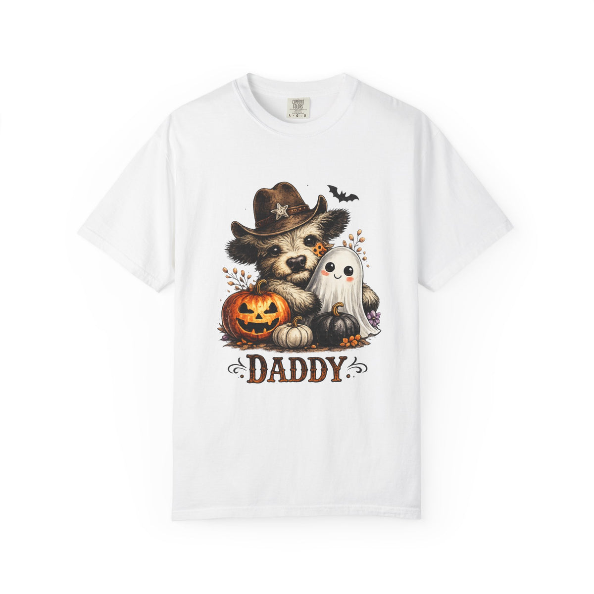 Custom Halloween Daddy Unisex Garment-Dyed T-shirt
