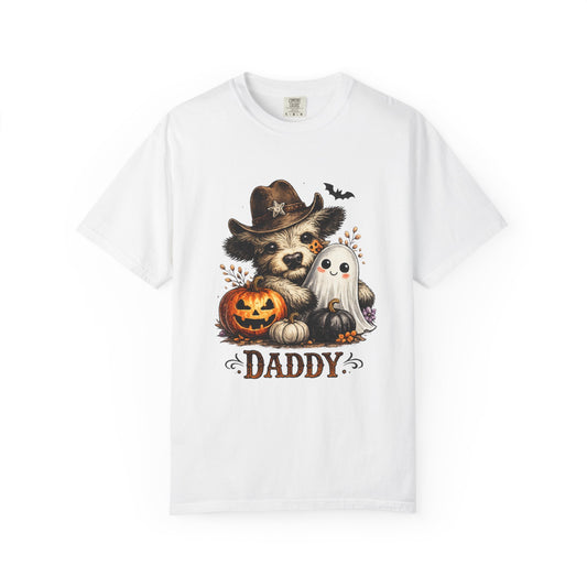 Custom Halloween Daddy Unisex Garment-Dyed T-shirt