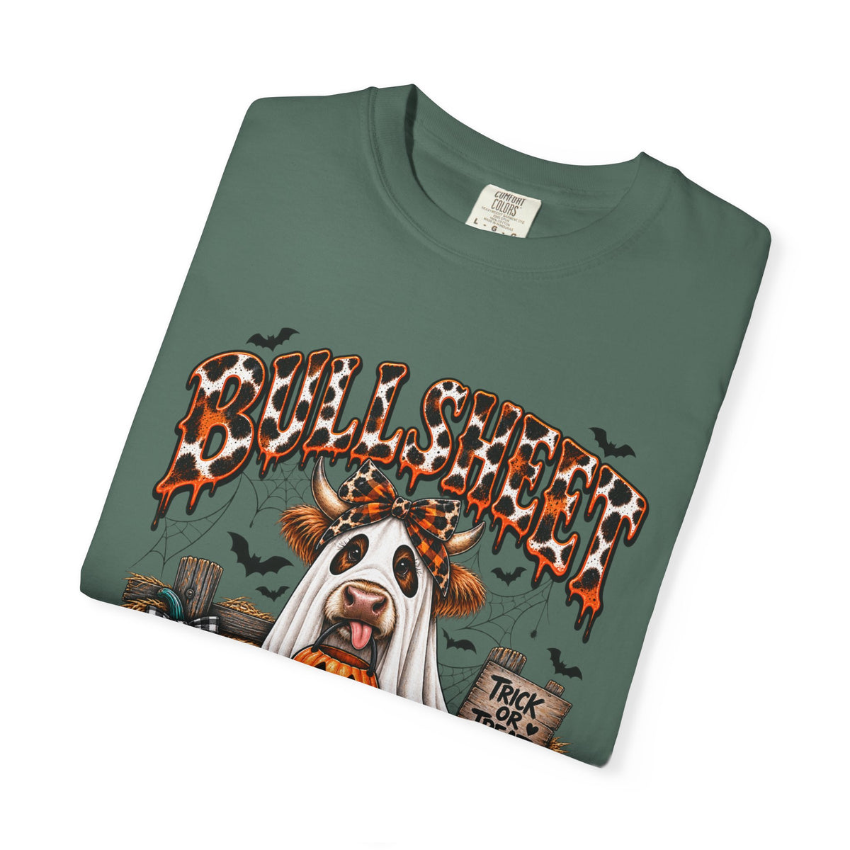 Halloween Bullsheet Unisex Garment-Dyed T-shirt