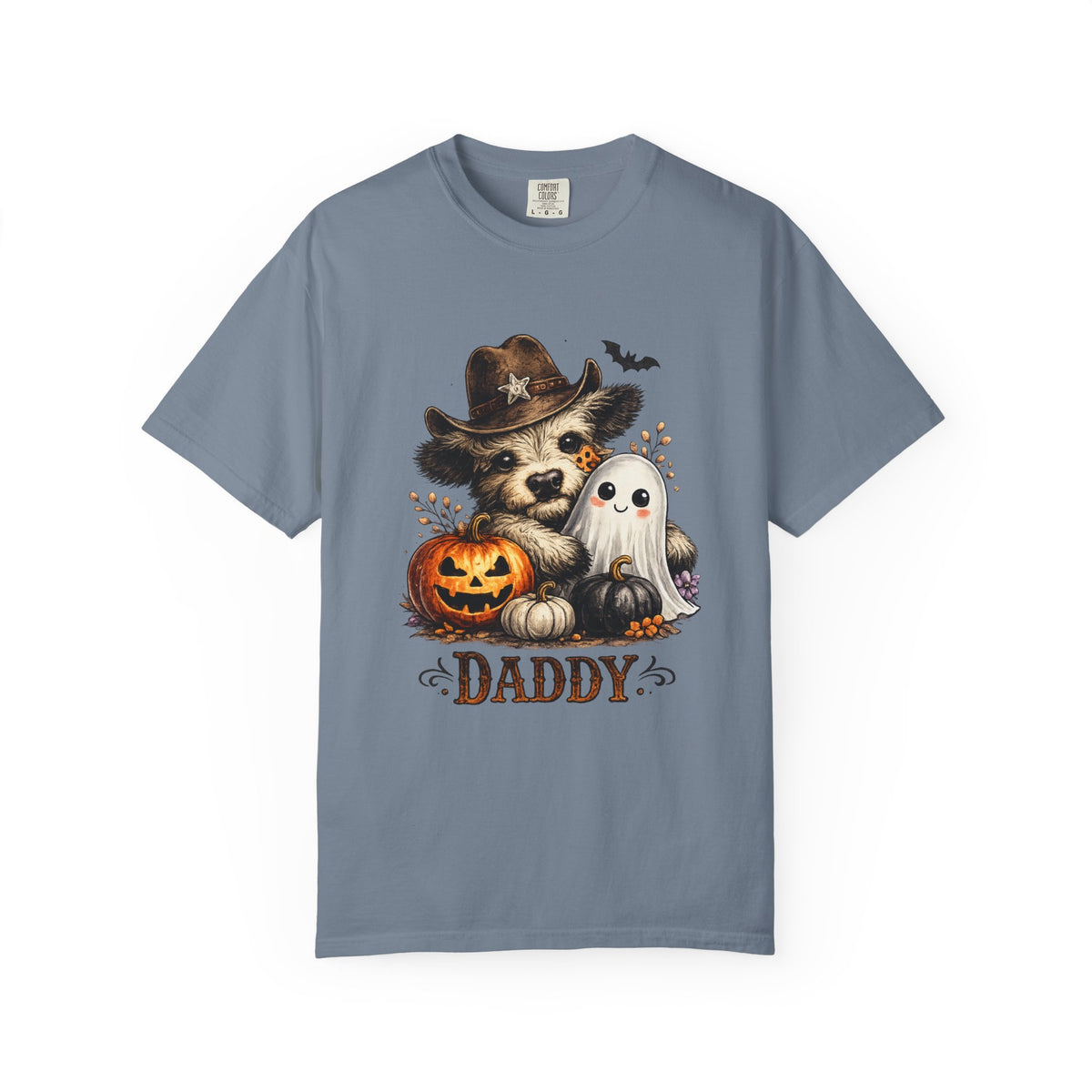 Custom Halloween Daddy Unisex Garment-Dyed T-shirt