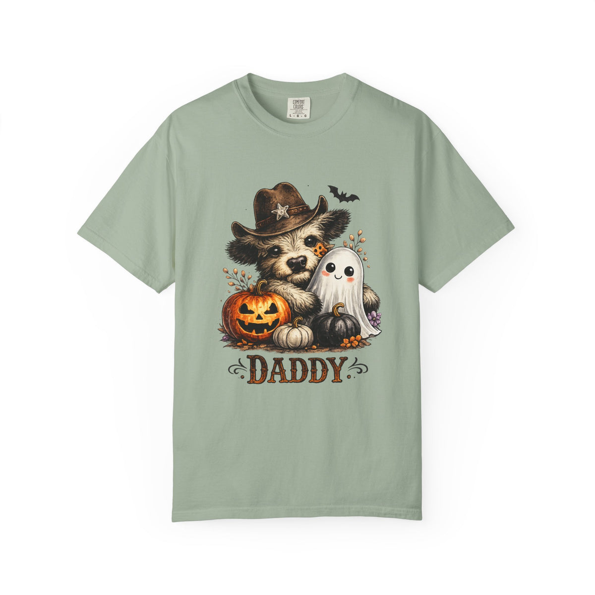 Custom Halloween Daddy Unisex Garment-Dyed T-shirt