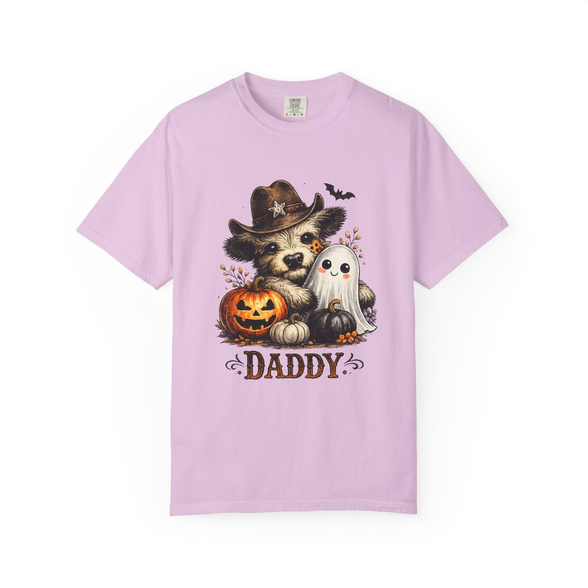 Custom Halloween Daddy Unisex Garment-Dyed T-shirt