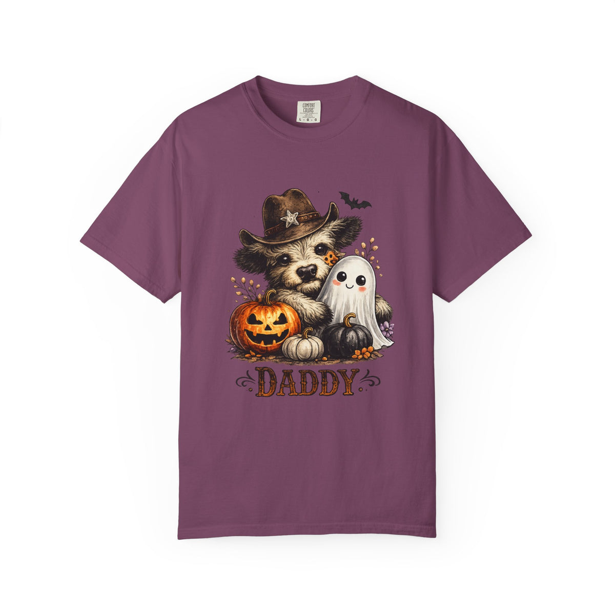 Custom Halloween Daddy Unisex Garment-Dyed T-shirt