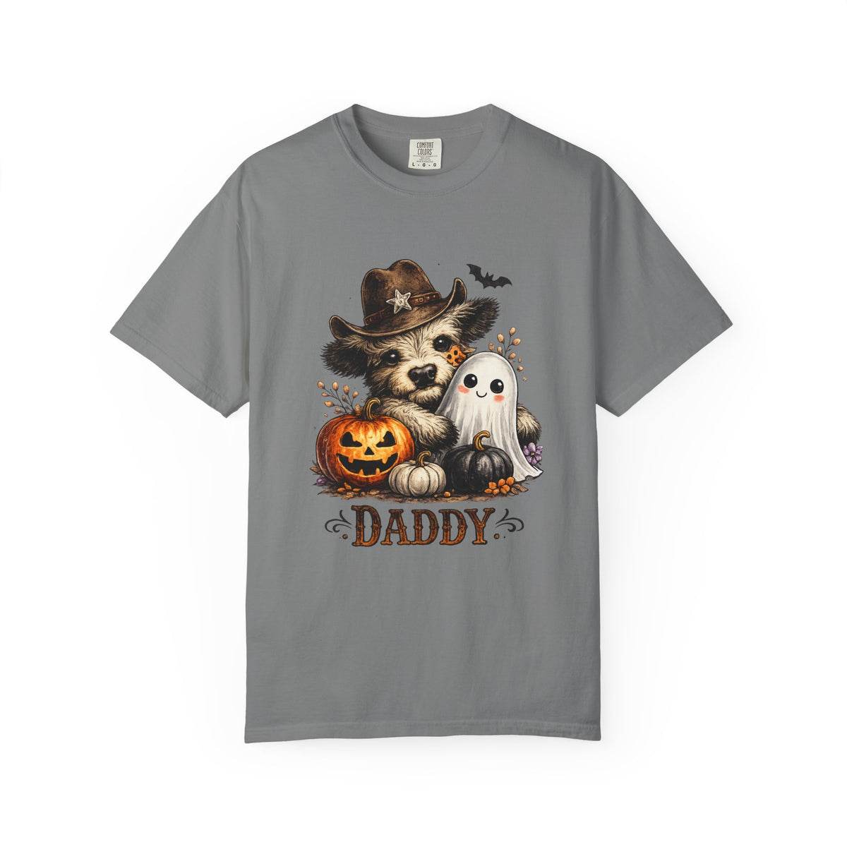 Custom Halloween Daddy Unisex Garment-Dyed T-shirt