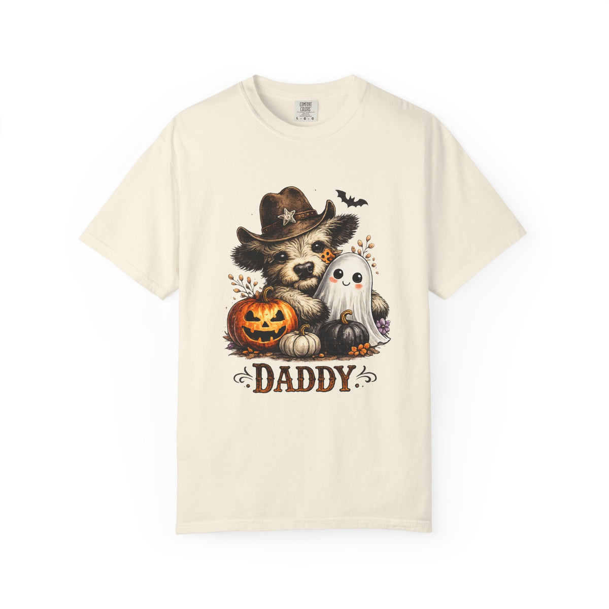 Custom Halloween Daddy Unisex Garment-Dyed T-shirt