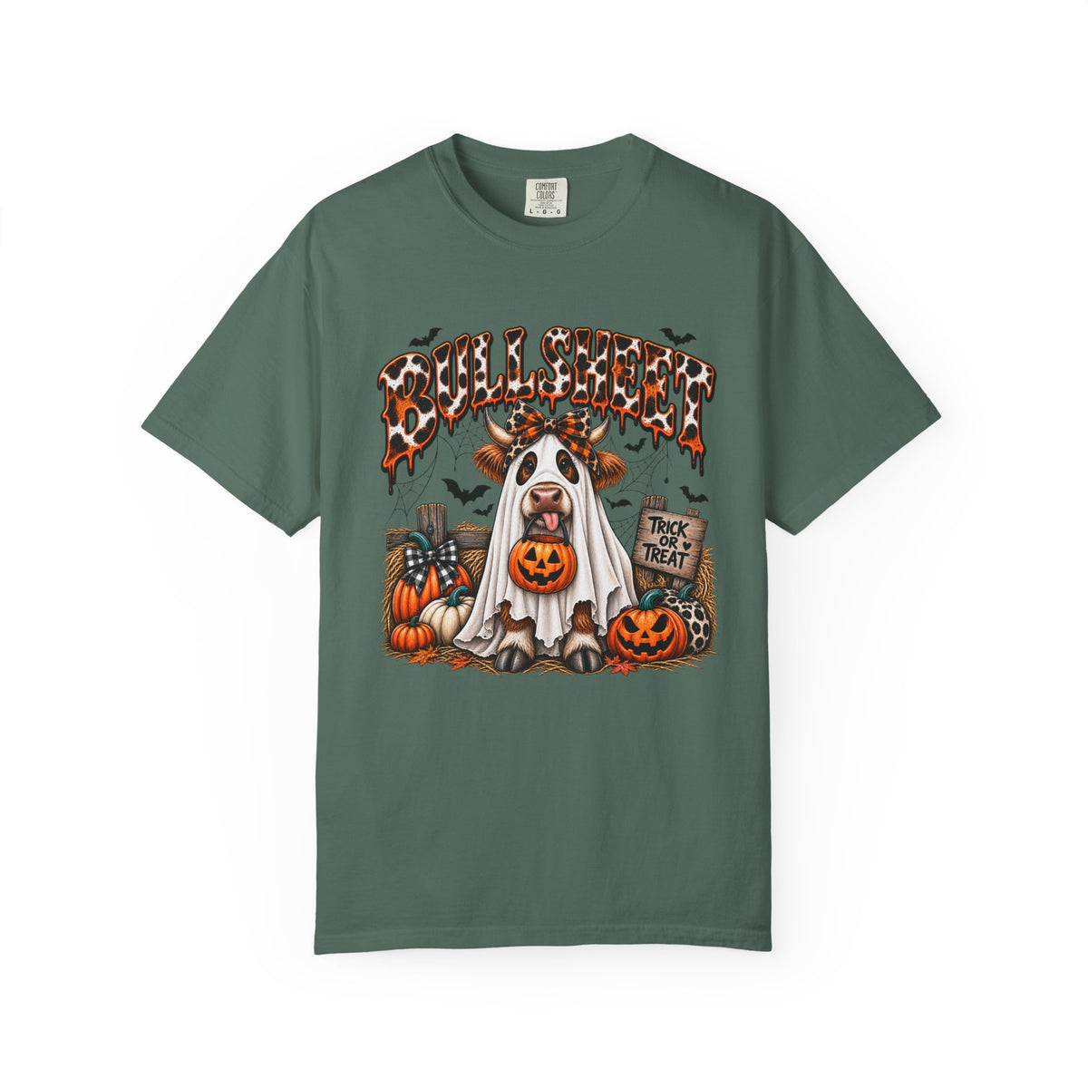 Halloween Bullsheet Unisex Garment-Dyed T-shirt