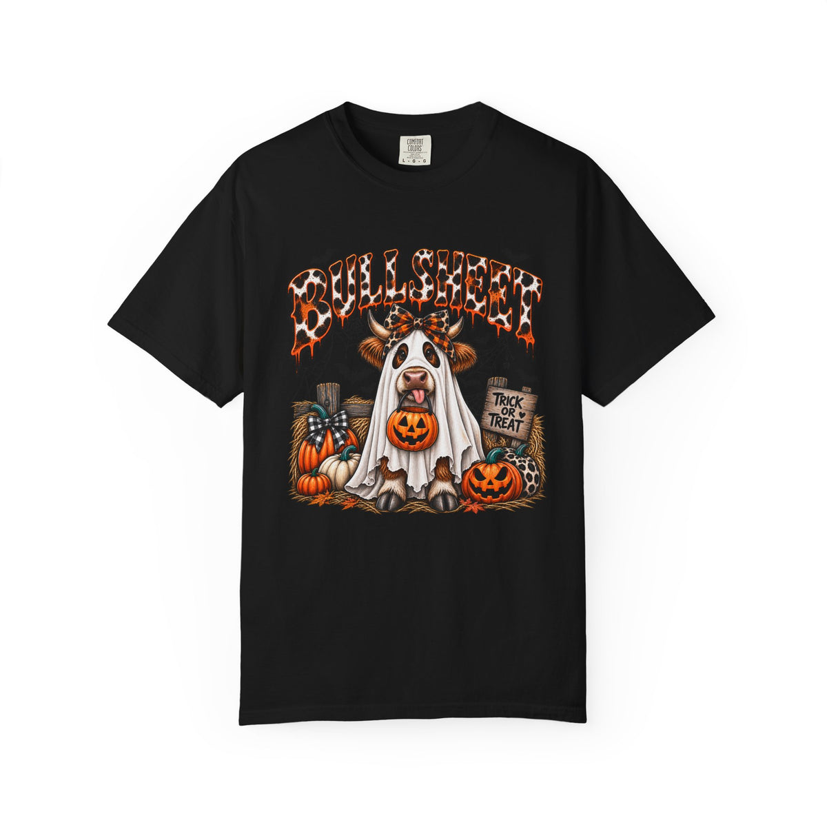 Halloween Bullsheet Unisex Garment-Dyed T-shirt