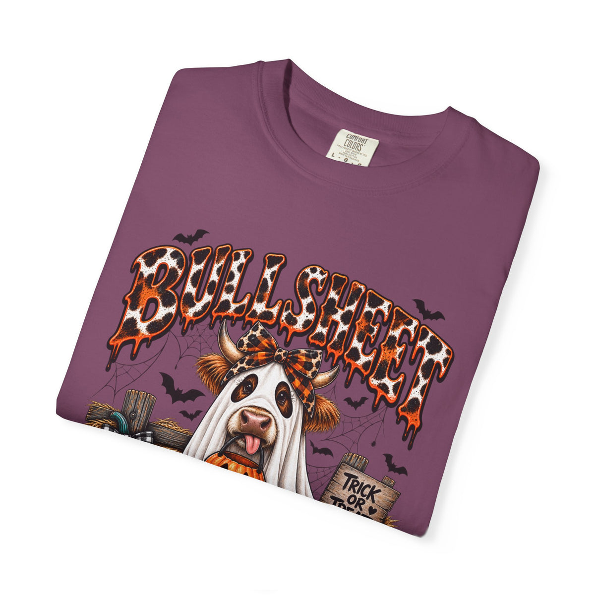 Halloween Bullsheet Unisex Garment-Dyed T-shirt