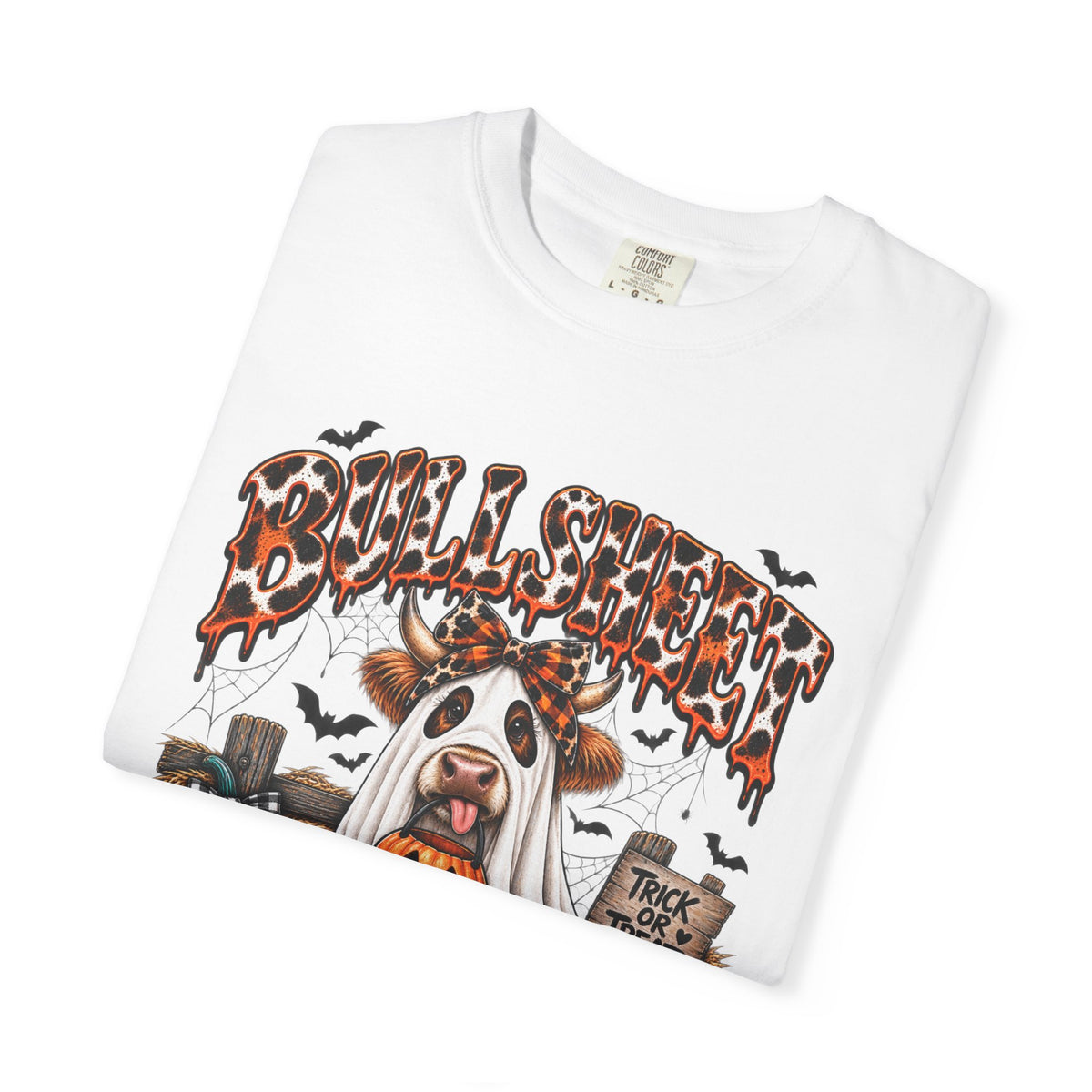 Halloween Bullsheet Unisex Garment-Dyed T-shirt