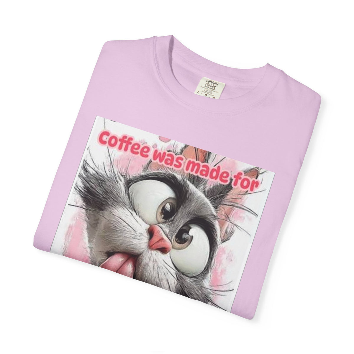 Funny Cat Coffee T-Shirt – "Coffee was made for Mondays!!! It helps it suck less!"