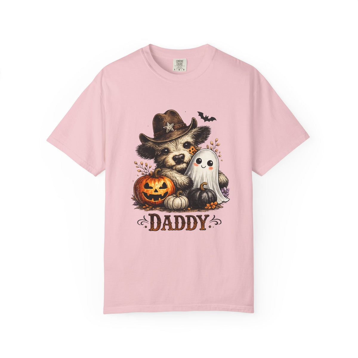 Custom Halloween Daddy Unisex Garment-Dyed T-shirt
