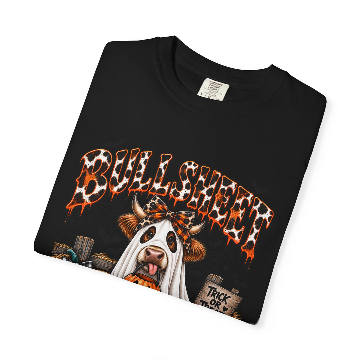 Halloween Bullsheet Unisex Garment-Dyed T-shirt