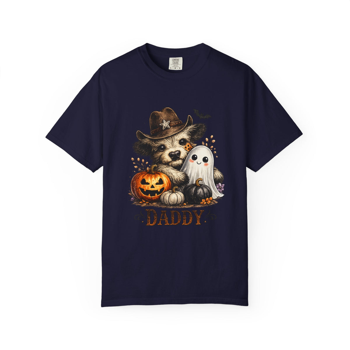 Custom Halloween Daddy Unisex Garment-Dyed T-shirt